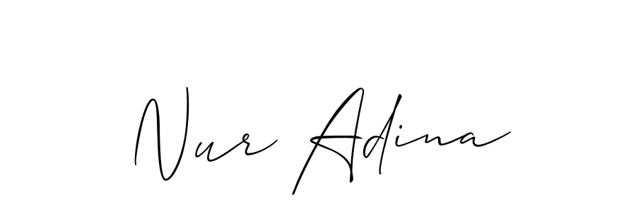 Once you've used our free online signature maker to create your best signature Allison_Script style, it's time to enjoy all of the benefits that Nur Adina name signing documents. Nur Adina signature style 2 images and pictures png