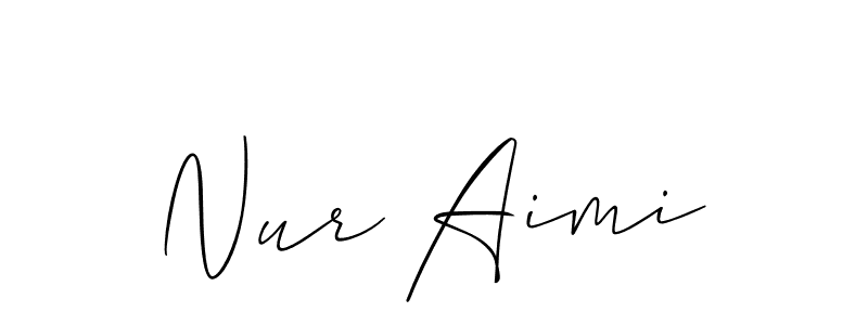 Make a beautiful signature design for name Nur Aimi. Use this online signature maker to create a handwritten signature for free. Nur Aimi signature style 2 images and pictures png