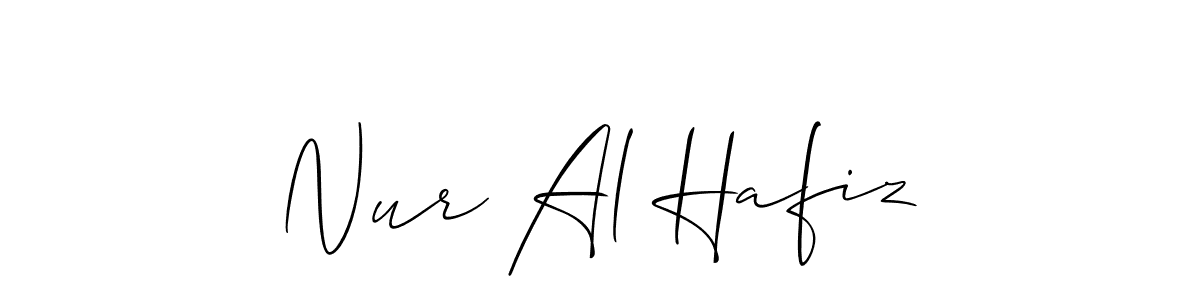 This is the best signature style for the Nur Al Hafiz name. Also you like these signature font (Allison_Script). Mix name signature. Nur Al Hafiz signature style 2 images and pictures png