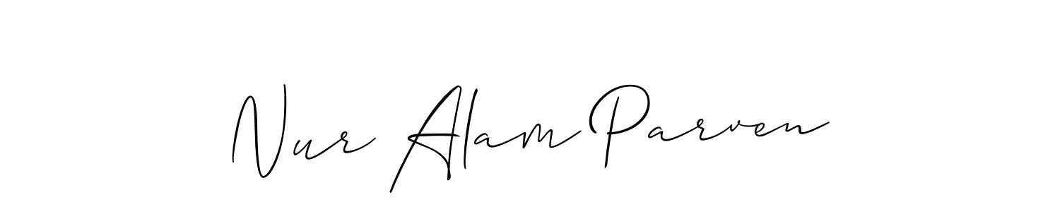 Make a beautiful signature design for name Nur Alam Parven. Use this online signature maker to create a handwritten signature for free. Nur Alam Parven signature style 2 images and pictures png