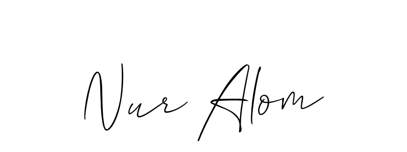 This is the best signature style for the Nur Alom name. Also you like these signature font (Allison_Script). Mix name signature. Nur Alom signature style 2 images and pictures png