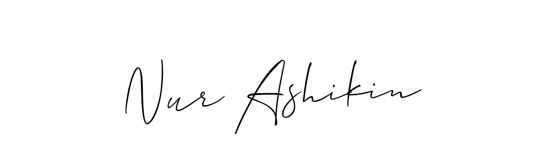 Check out images of Autograph of Nur Ashikin name. Actor Nur Ashikin Signature Style. Allison_Script is a professional sign style online. Nur Ashikin signature style 2 images and pictures png
