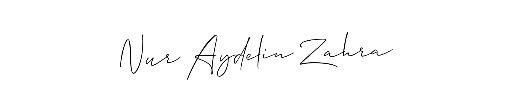 Best and Professional Signature Style for Nur Aydelin Zahra. Allison_Script Best Signature Style Collection. Nur Aydelin Zahra signature style 2 images and pictures png