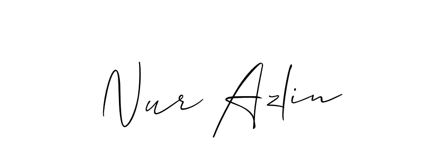 How to Draw Nur Azlin signature style? Allison_Script is a latest design signature styles for name Nur Azlin. Nur Azlin signature style 2 images and pictures png