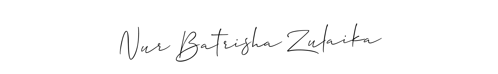 See photos of Nur Batrisha Zulaika official signature by Spectra . Check more albums & portfolios. Read reviews & check more about Allison_Script font. Nur Batrisha Zulaika signature style 2 images and pictures png