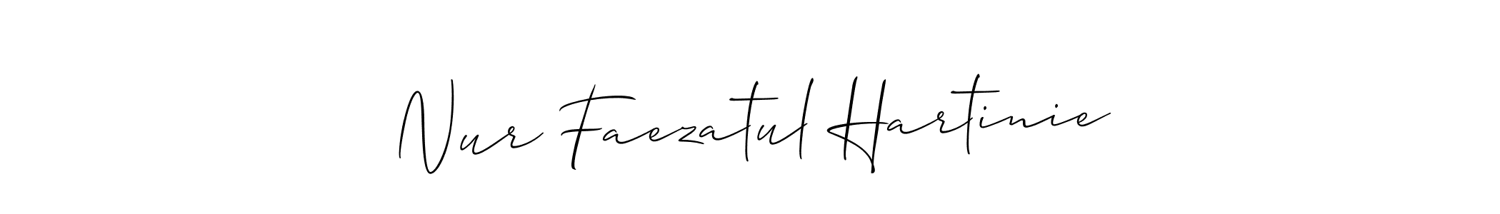 Make a beautiful signature design for name Nur Faezatul Hartinie. Use this online signature maker to create a handwritten signature for free. Nur Faezatul Hartinie signature style 2 images and pictures png