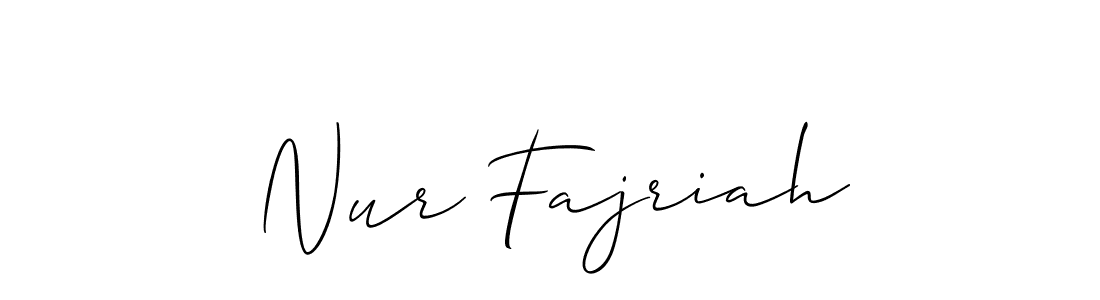 See photos of Nur Fajriah official signature by Spectra . Check more albums & portfolios. Read reviews & check more about Allison_Script font. Nur Fajriah signature style 2 images and pictures png