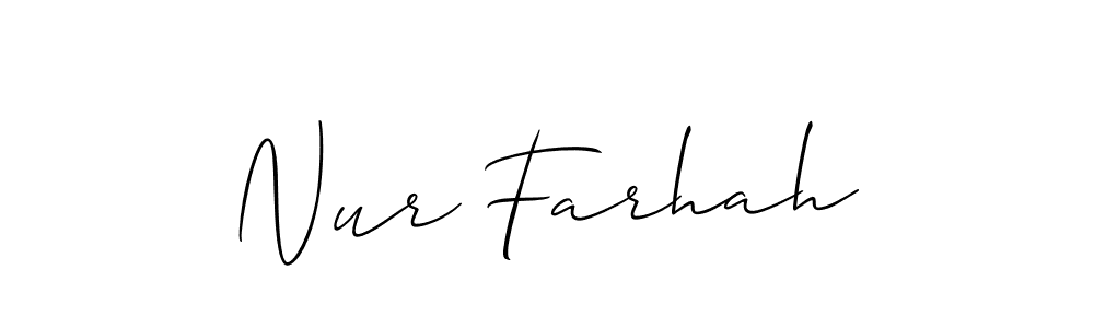 Once you've used our free online signature maker to create your best signature Allison_Script style, it's time to enjoy all of the benefits that Nur Farhah name signing documents. Nur Farhah signature style 2 images and pictures png