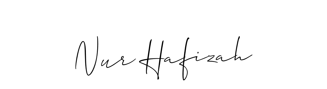 Make a short Nur Hafizah signature style. Manage your documents anywhere anytime using Allison_Script. Create and add eSignatures, submit forms, share and send files easily. Nur Hafizah signature style 2 images and pictures png
