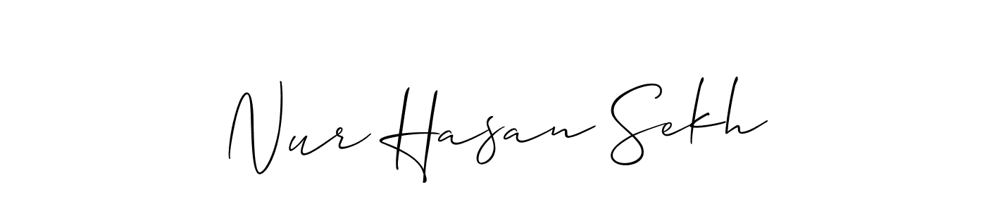 Best and Professional Signature Style for Nur Hasan Sekh. Allison_Script Best Signature Style Collection. Nur Hasan Sekh signature style 2 images and pictures png
