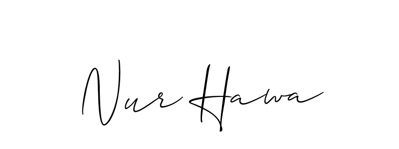 Make a beautiful signature design for name Nur Hawa. Use this online signature maker to create a handwritten signature for free. Nur Hawa signature style 2 images and pictures png