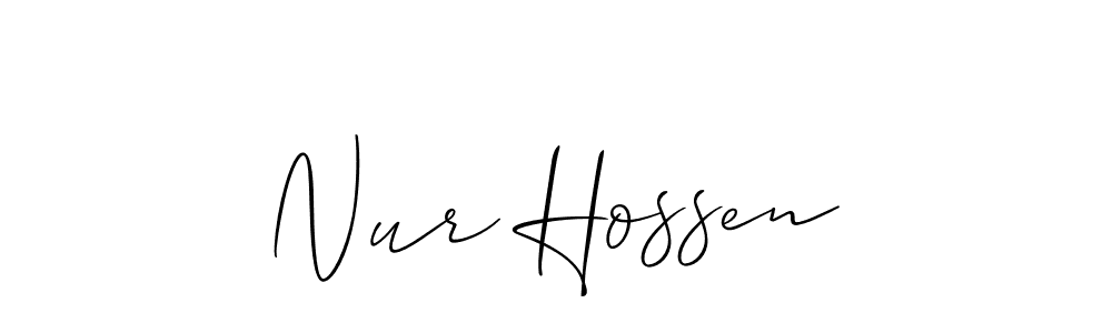 Best and Professional Signature Style for Nur Hossen. Allison_Script Best Signature Style Collection. Nur Hossen signature style 2 images and pictures png