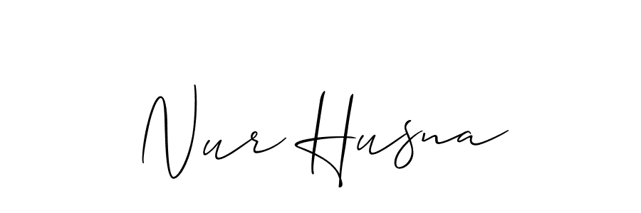 Similarly Allison_Script is the best handwritten signature design. Signature creator online .You can use it as an online autograph creator for name Nur Husna. Nur Husna signature style 2 images and pictures png