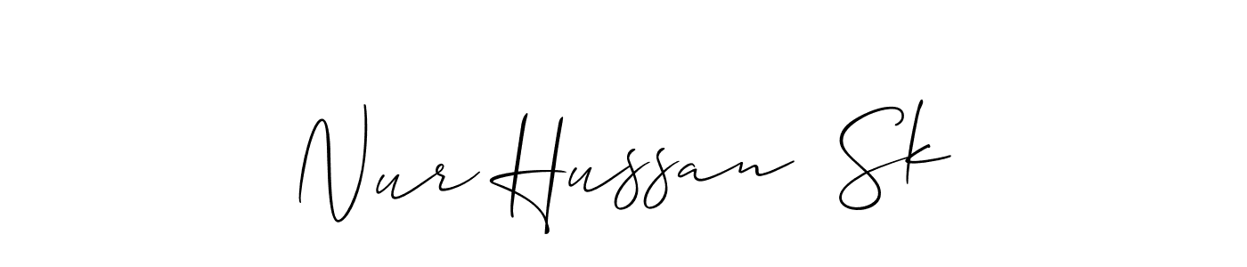 Nur Hussan  Sk stylish signature style. Best Handwritten Sign (Allison_Script) for my name. Handwritten Signature Collection Ideas for my name Nur Hussan  Sk. Nur Hussan  Sk signature style 2 images and pictures png