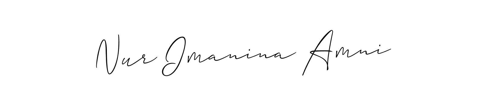 Make a beautiful signature design for name Nur Imanina Amni. Use this online signature maker to create a handwritten signature for free. Nur Imanina Amni signature style 2 images and pictures png