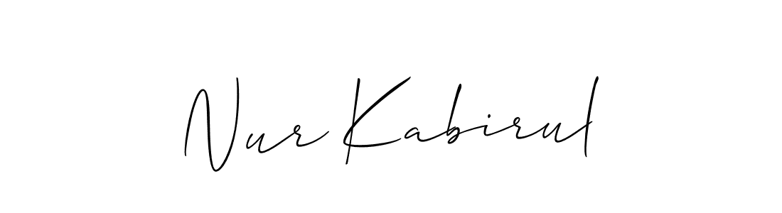 Similarly Allison_Script is the best handwritten signature design. Signature creator online .You can use it as an online autograph creator for name Nur Kabirul. Nur Kabirul signature style 2 images and pictures png