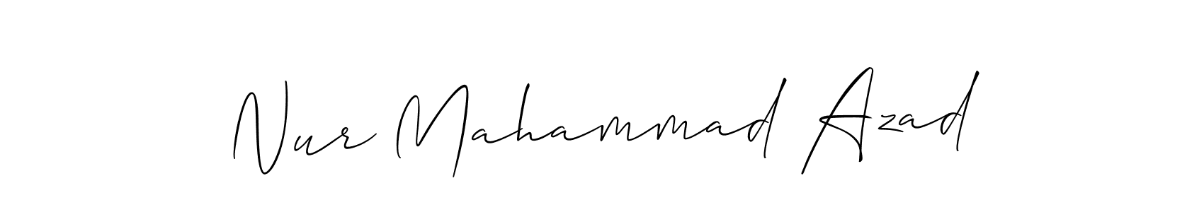 It looks lik you need a new signature style for name Nur Mahammad Azad. Design unique handwritten (Allison_Script) signature with our free signature maker in just a few clicks. Nur Mahammad Azad signature style 2 images and pictures png