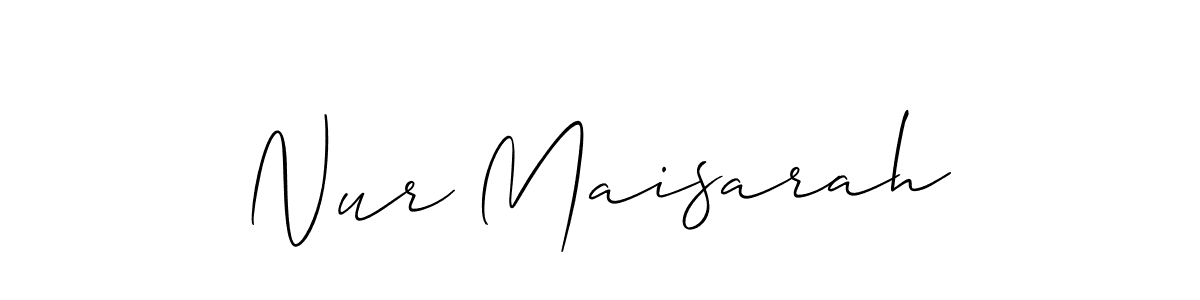 Once you've used our free online signature maker to create your best signature Allison_Script style, it's time to enjoy all of the benefits that Nur Maisarah name signing documents. Nur Maisarah signature style 2 images and pictures png