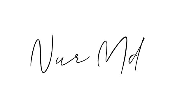 Similarly Allison_Script is the best handwritten signature design. Signature creator online .You can use it as an online autograph creator for name Nur Md. Nur Md signature style 2 images and pictures png