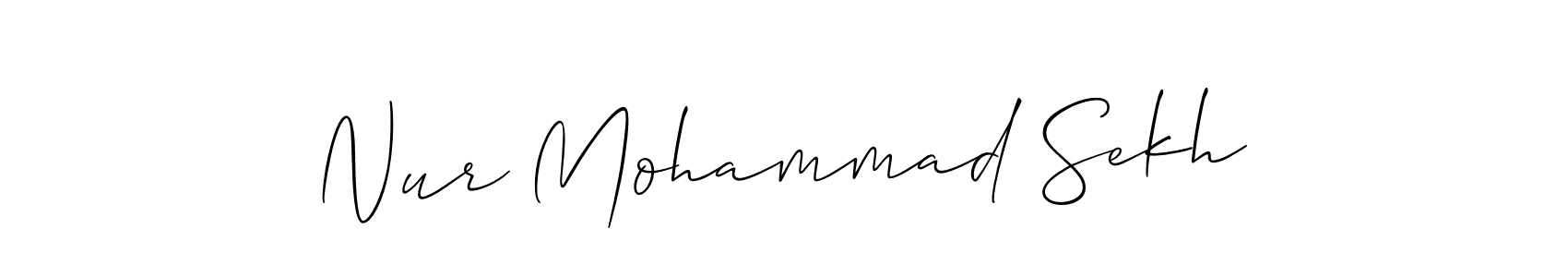 Similarly Allison_Script is the best handwritten signature design. Signature creator online .You can use it as an online autograph creator for name Nur Mohammad Sekh. Nur Mohammad Sekh signature style 2 images and pictures png