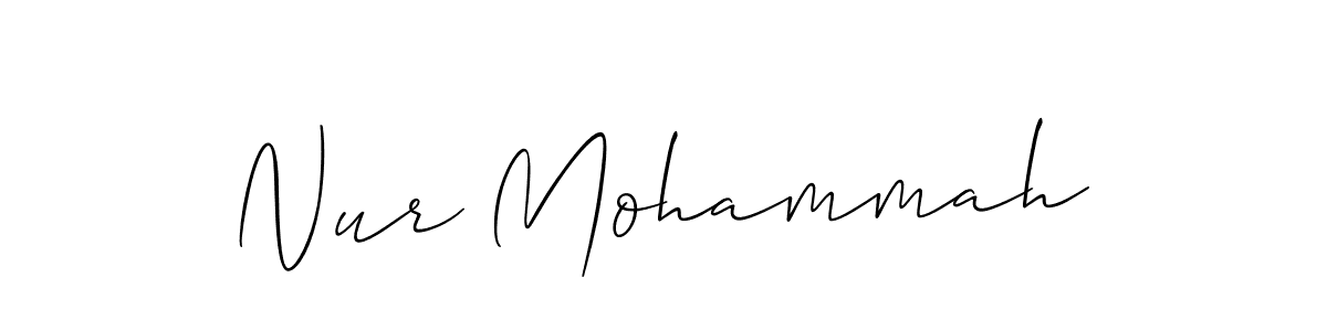 See photos of Nur Mohammah official signature by Spectra . Check more albums & portfolios. Read reviews & check more about Allison_Script font. Nur Mohammah signature style 2 images and pictures png