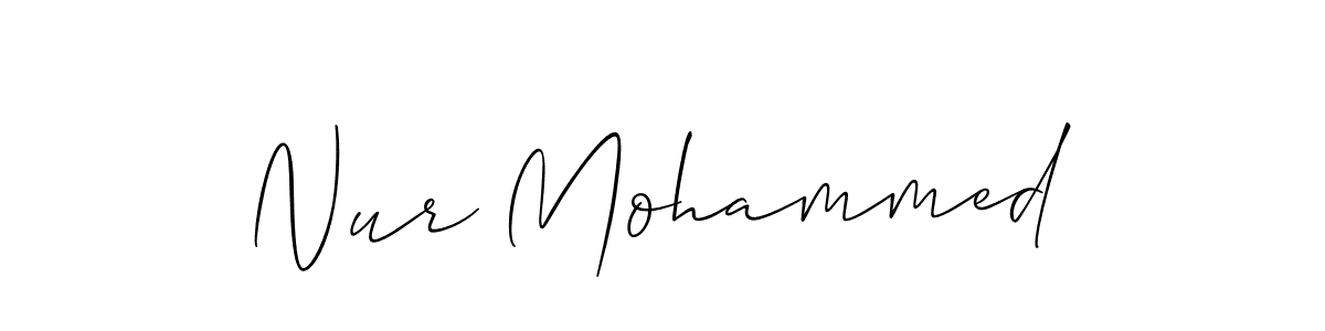 Best and Professional Signature Style for Nur Mohammed. Allison_Script Best Signature Style Collection. Nur Mohammed signature style 2 images and pictures png