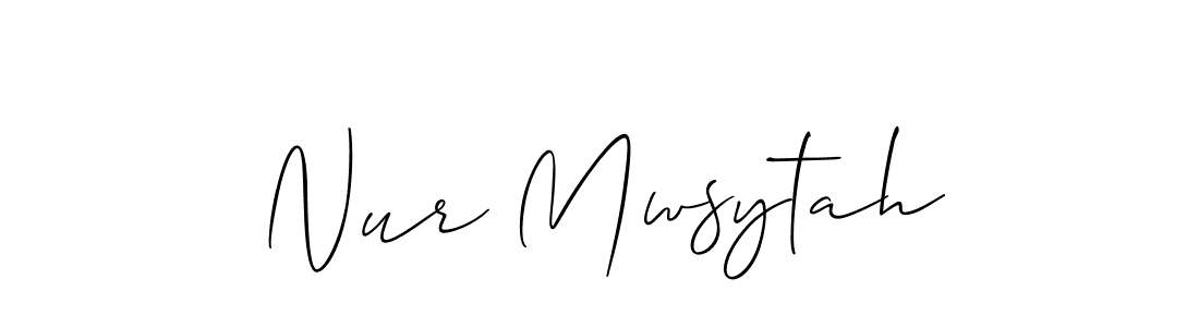 Here are the top 10 professional signature styles for the name Nur Mwsytah. These are the best autograph styles you can use for your name. Nur Mwsytah signature style 2 images and pictures png