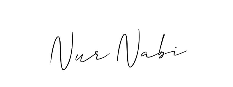 How to Draw Nur Nabi signature style? Allison_Script is a latest design signature styles for name Nur Nabi. Nur Nabi signature style 2 images and pictures png