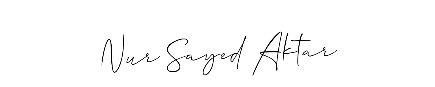 Once you've used our free online signature maker to create your best signature Allison_Script style, it's time to enjoy all of the benefits that Nur Sayed Aktar name signing documents. Nur Sayed Aktar signature style 2 images and pictures png
