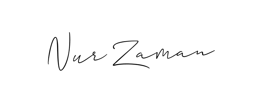 How to Draw Nur Zaman signature style? Allison_Script is a latest design signature styles for name Nur Zaman. Nur Zaman signature style 2 images and pictures png