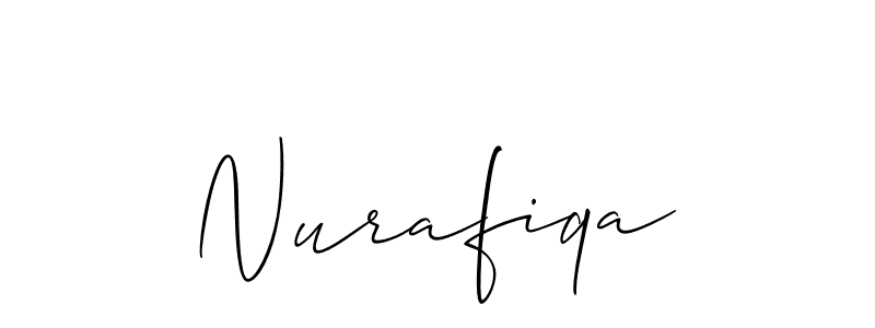 You should practise on your own different ways (Allison_Script) to write your name (Nurafiqa) in signature. don't let someone else do it for you. Nurafiqa signature style 2 images and pictures png