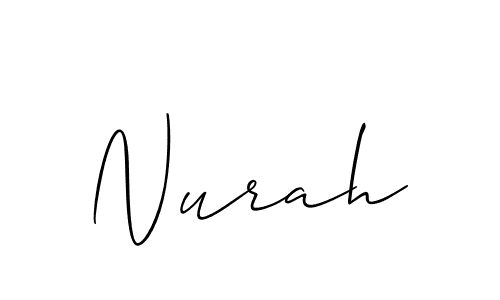 You should practise on your own different ways (Allison_Script) to write your name (Nurah) in signature. don't let someone else do it for you. Nurah signature style 2 images and pictures png