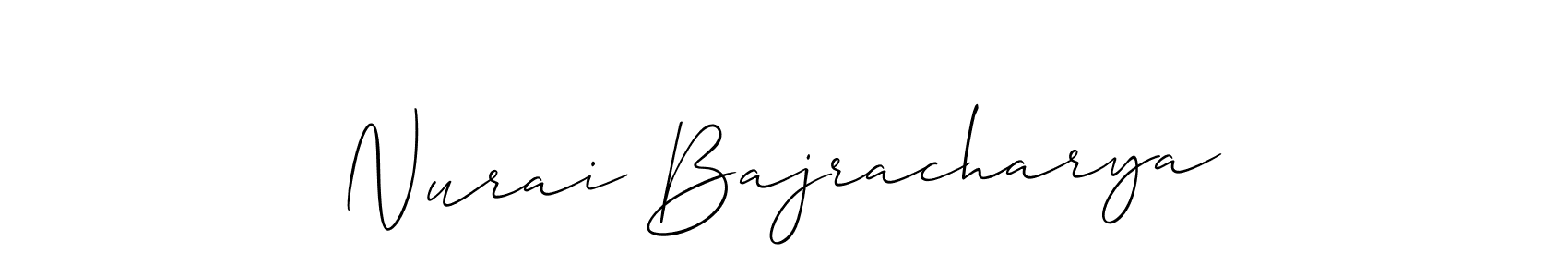Check out images of Autograph of Nurai Bajracharya name. Actor Nurai Bajracharya Signature Style. Allison_Script is a professional sign style online. Nurai Bajracharya signature style 2 images and pictures png