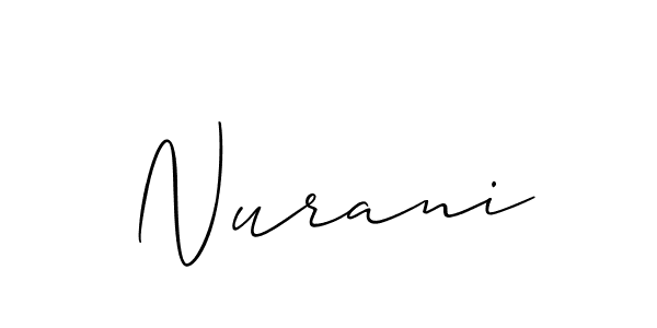 Similarly Allison_Script is the best handwritten signature design. Signature creator online .You can use it as an online autograph creator for name Nurani. Nurani signature style 2 images and pictures png