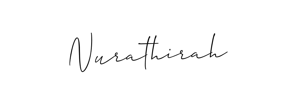 How to Draw Nurathirah signature style? Allison_Script is a latest design signature styles for name Nurathirah. Nurathirah signature style 2 images and pictures png