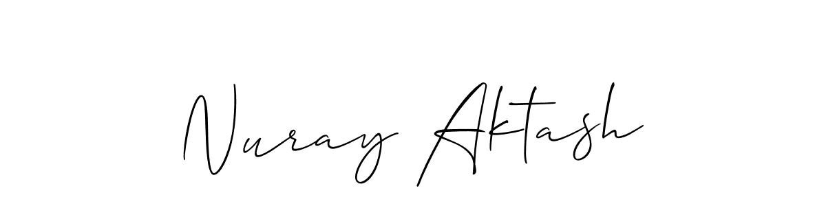 Once you've used our free online signature maker to create your best signature Allison_Script style, it's time to enjoy all of the benefits that Nuray Aktash name signing documents. Nuray Aktash signature style 2 images and pictures png