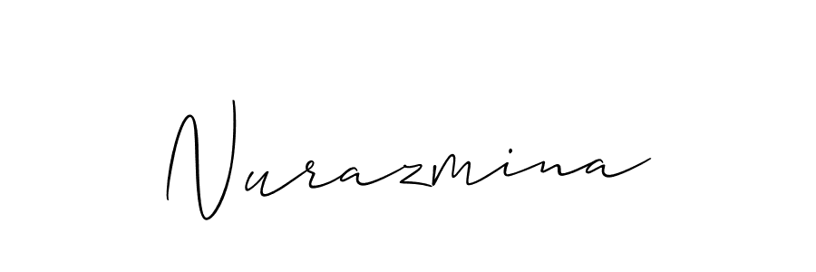 How to make Nurazmina signature? Allison_Script is a professional autograph style. Create handwritten signature for Nurazmina name. Nurazmina signature style 2 images and pictures png