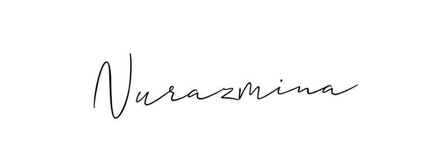 How to make Nurazmina signature? Allison_Script is a professional autograph style. Create handwritten signature for Nurazmina name. Nurazmina signature style 2 images and pictures png