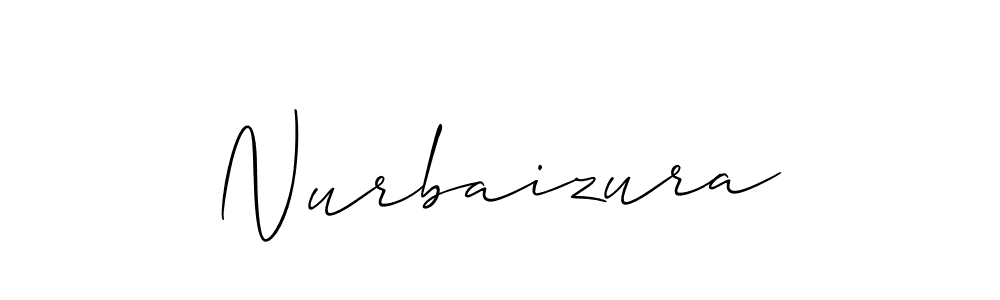 It looks lik you need a new signature style for name Nurbaizura. Design unique handwritten (Allison_Script) signature with our free signature maker in just a few clicks. Nurbaizura signature style 2 images and pictures png
