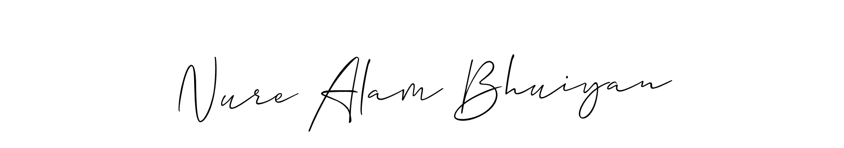 Make a beautiful signature design for name Nure Alam Bhuiyan. Use this online signature maker to create a handwritten signature for free. Nure Alam Bhuiyan signature style 2 images and pictures png