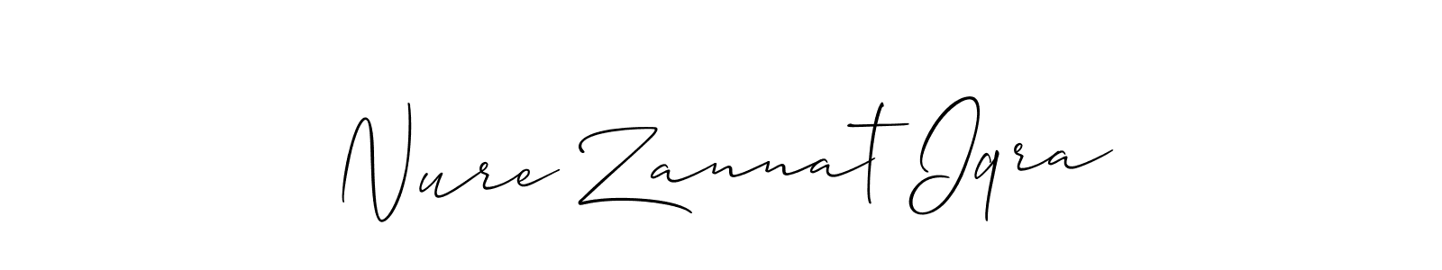 Make a beautiful signature design for name Nure Zannat Iqra. Use this online signature maker to create a handwritten signature for free. Nure Zannat Iqra signature style 2 images and pictures png