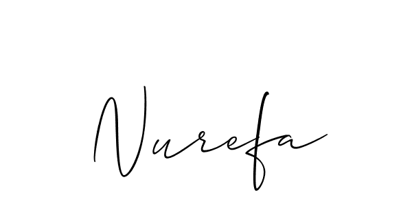 Make a beautiful signature design for name Nurefa. Use this online signature maker to create a handwritten signature for free. Nurefa signature style 2 images and pictures png
