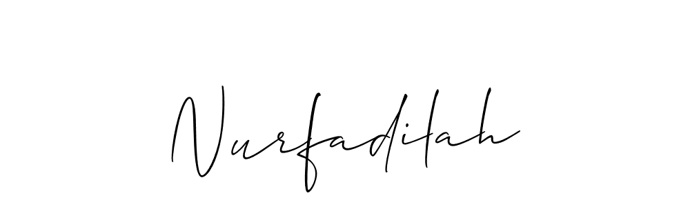 This is the best signature style for the Nurfadilah name. Also you like these signature font (Allison_Script). Mix name signature. Nurfadilah signature style 2 images and pictures png
