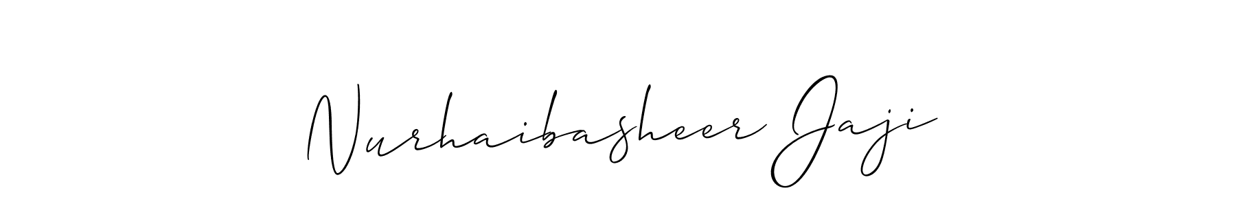 You can use this online signature creator to create a handwritten signature for the name Nurhaibasheer Jaji. This is the best online autograph maker. Nurhaibasheer Jaji signature style 2 images and pictures png