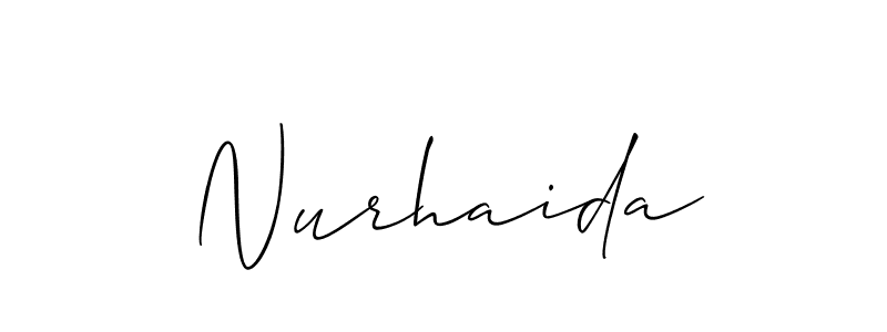 Make a beautiful signature design for name Nurhaida. Use this online signature maker to create a handwritten signature for free. Nurhaida signature style 2 images and pictures png