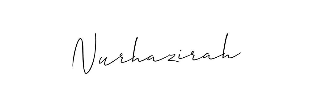 Best and Professional Signature Style for Nurhazirah. Allison_Script Best Signature Style Collection. Nurhazirah signature style 2 images and pictures png