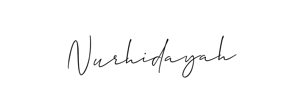 Once you've used our free online signature maker to create your best signature Allison_Script style, it's time to enjoy all of the benefits that Nurhidayah name signing documents. Nurhidayah signature style 2 images and pictures png