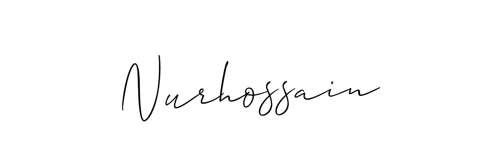 You can use this online signature creator to create a handwritten signature for the name Nurhossain. This is the best online autograph maker. Nurhossain signature style 2 images and pictures png