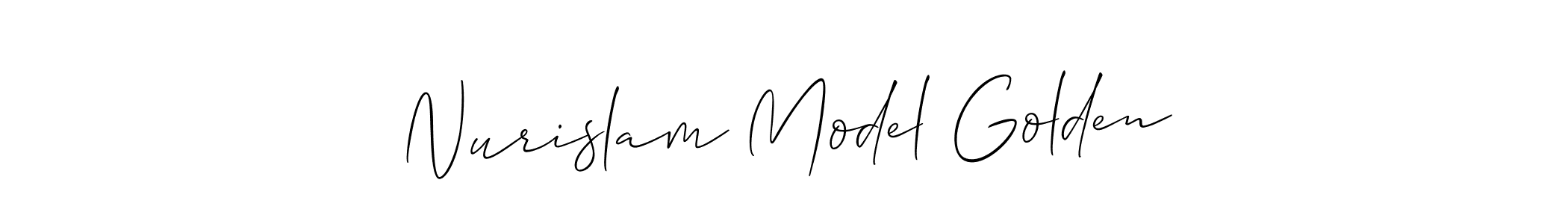 Also we have Nurislam Model Golden name is the best signature style. Create professional handwritten signature collection using Allison_Script autograph style. Nurislam Model Golden signature style 2 images and pictures png