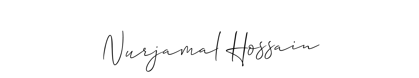 Design your own signature with our free online signature maker. With this signature software, you can create a handwritten (Allison_Script) signature for name Nurjamal Hossain. Nurjamal Hossain signature style 2 images and pictures png